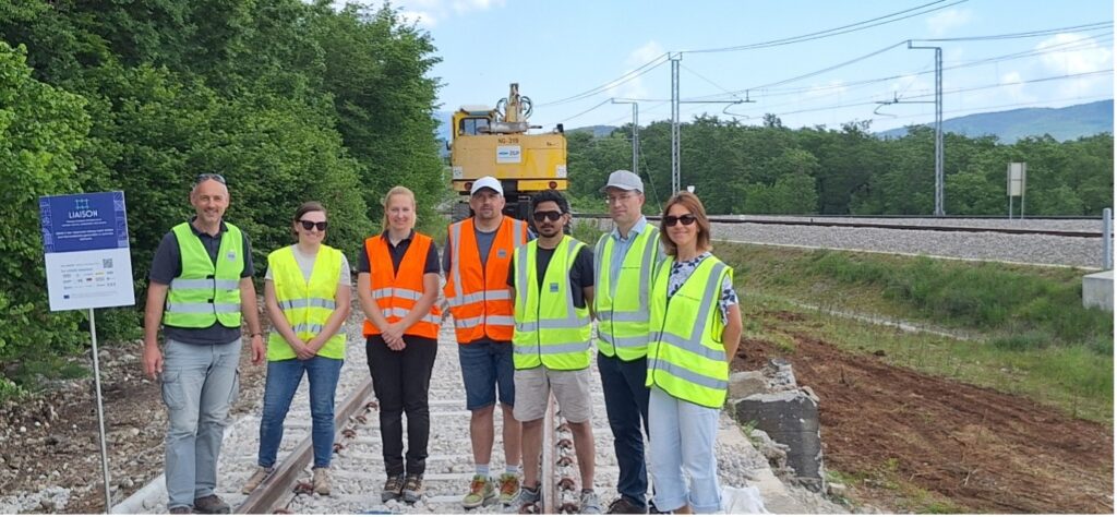 The test field implementation team, from the companies ZAG and Institute of Traffic and Transport Ljubljana
