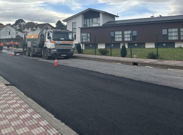 first bioasphalt road in cantabria